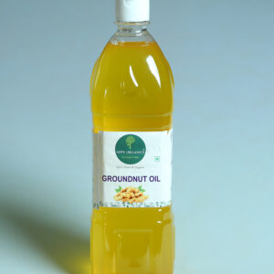 NPPV Organics Cold Pressed Groundnut Oil | 100% Pure & Natural | Wood-Pressed Mara Chekku Oil for Cooking & Health – 1L