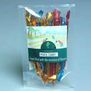 NPPV Organics Rainbow Pencil Candy – 30 Pcs | Colorful Childhood Sweet Treat