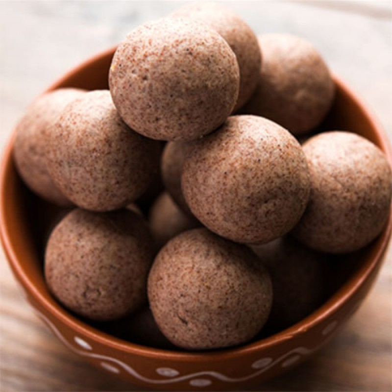 NPPV Organics Thinai Laddu / Foxtail Millet Laddu | Traditional Millet Jaggery Sweet | Healthy Snack (500 g)